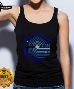 Official Retro 1980 Hoth Tank Top featuring a vintage design inspired by the iconic Star Wars movie.