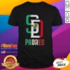 Official San Diego Padres Baseball T-Shirt featuring the Mexican flag design, perfect for fans celebrating their heritage.