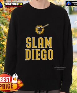 Official San Diego Padres Brown Slam Diego Sweatshirt showcasing team logo and vibrant color for fans.