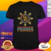 Official San Diego Padres X Hispanic T-Shirt featuring vibrant colors and unique design celebrating Latino heritage.