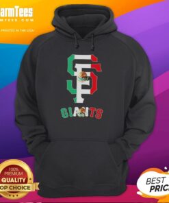 Official San Francisco Giants baseball hoodie featuring the Mexican flag design, perfect for fans and collectors.