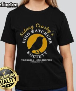 Cozy Official Sidney Crosby Bird Watchers Throw Blanket and Ladies Tee, perfect for fans and outdoor enthusiasts.