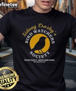 Alt Text: Official Sidney Crosby Bird Watchers Throw Blanket T-Shirt featuring a unique design for hockey and birdwatching fans.
