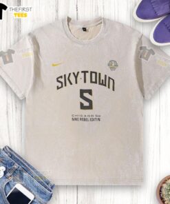 Official Sky Town Chicago Sky Washed T-Shirt featuring a stylish design and vibrant colors for fans and fashion lovers.
