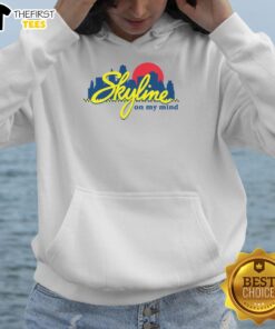 Alt Text: Official Skyline Chili Always On My Mind logo hoodie featuring a stylish design for chili lovers and fans.