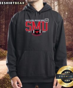 Official SMU Mustangs 2026 Trust and Will Holiday Bowl Hoodie featuring team colors and logo for festive game day spirit.