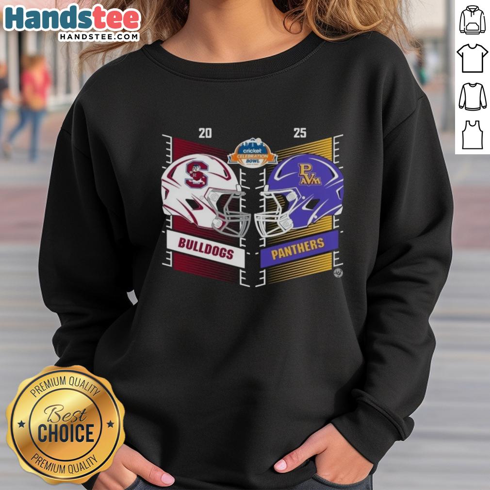 official-south-carolina-state-bulldogs-vs-prairie-view-am-panthers-2025-cricket-celebration-helmet-sweatshirt Official South Carolina State Bulldogs vs Prairie View A&M Panthers 2025 cricket celebration helmet sweatshirt design.