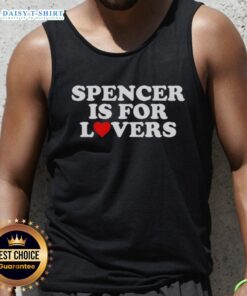 Official Spencer Is For Lovers tank top featuring a stylish design perfect for summer fashion and local pride.