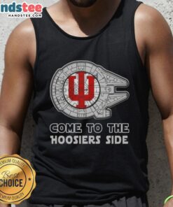 Official Star Wars Come to the Indiana Hoosiers Side Tank Top featuring a stylish design for fans and sports enthusiasts.