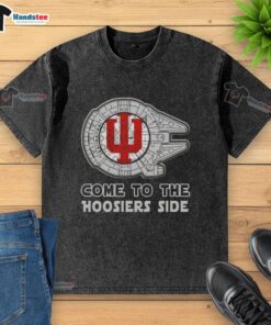 Official Star Wars Indiana Hoosiers side-washed t-shirt featuring vibrant graphics for fans and collectors.