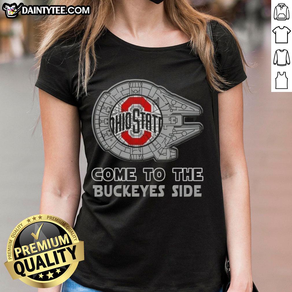official-star-wars-come-to-the-ohio-state-buckeyes-side-ladies-tee Official Star Wars Come to the Ohio State Buckeyes Side Ladies Tee, featuring a stylish design for fans and supporters.
