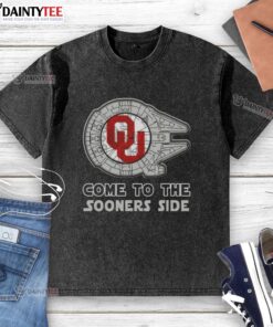 Official Star Wars Come To The Oklahoma Sooners side washed t-shirt, featuring a vibrant design perfect for fans.