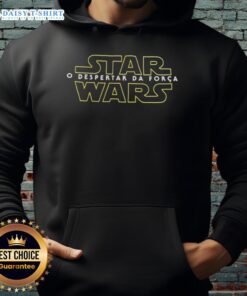 Alt Text: Official Star Wars O Despertar Da Forca hoodie featuring iconic designs and vibrant colors for fans and collectors.