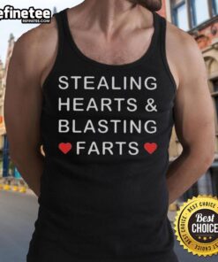 Official Stealing Heart and Blasting Farts Tank Top featuring a fun, quirky design perfect for casual summer wear.
