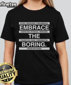 San Antonio Spurs ladies tee featuring 'Official Stops Rebounds' design, embracing discipline in sports.