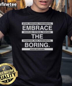 San Antonio Spurs T-Shirt featuring 'Official Stops Rebounds' design, promoting discipline and physical rebounding skills.