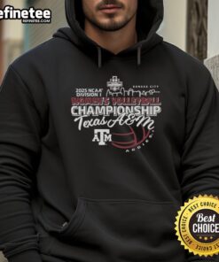 Alt Text: Official Texas A&M Aggies 2025 NCAA Division I Women's Volleyball Championship Final Four Bound Hoodie design.