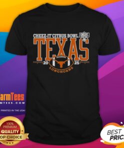 Official Texas Longhorns 2025 Cheez-It Citrus Bowl Logo T-Shirt featuring vibrant team colors and bold graphics.
