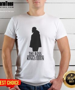 Official The Boss Of Kingstown T-Shirt featuring bold logo design, perfect for fans of the series.
