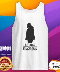 Official The Boss of Kingstown tank top featuring bold graphics, perfect for fans of the series and stylish casual wear.