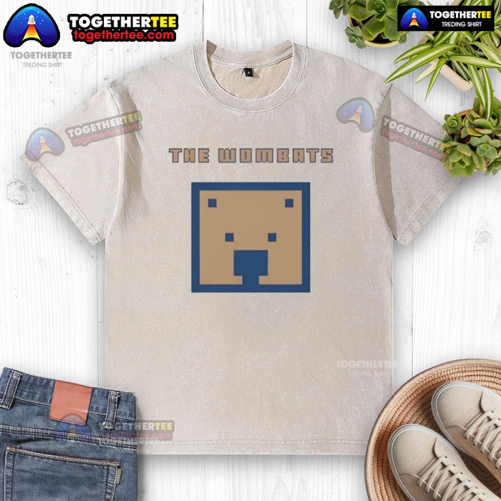Official The Wombats Washed T Shirt Official The Wombats washed t-shirt featuring a vintage design and soft fabric, perfect for fans of the band.
