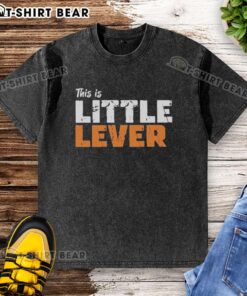 Alt Text: Official This Is A Little Lever Washed T-Shirt in vibrant colors, showcasing its stylish design and comfortable fit.