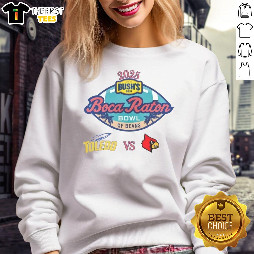 official-toledo-rocket-vs-louisville-cardinals-2025-boca-raton-bowl-matchup-sweatshirt Alt Text: Official Toledo Rocket vs Louisville Cardinals 2025 Boca Raton Bowl matchup sweatshirt featuring team logos.