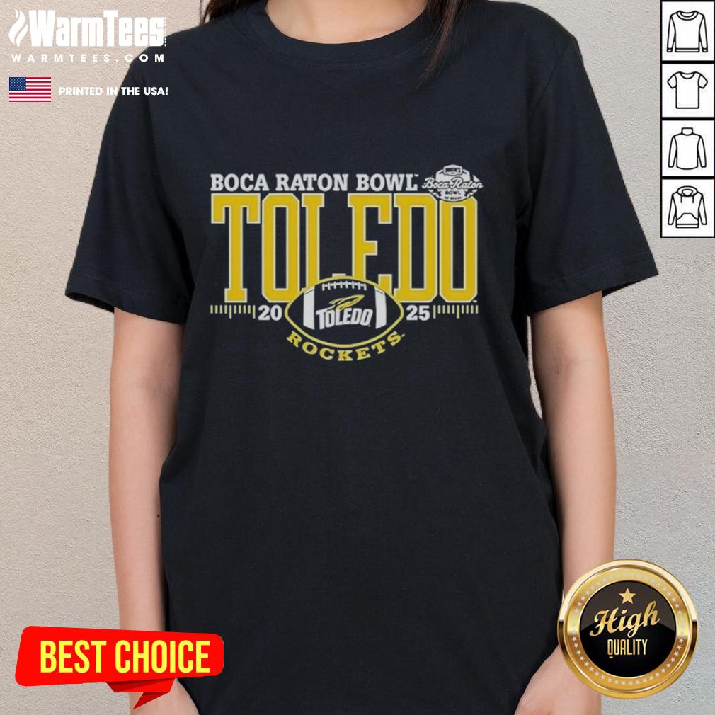 official-toledo-rockets-2025-boca-raton-bowl-logo-ladies-tee Official Toledo Rockets 2025 Boca Raton Bowl logo on a stylish ladies tee, showcasing team pride and event spirit.