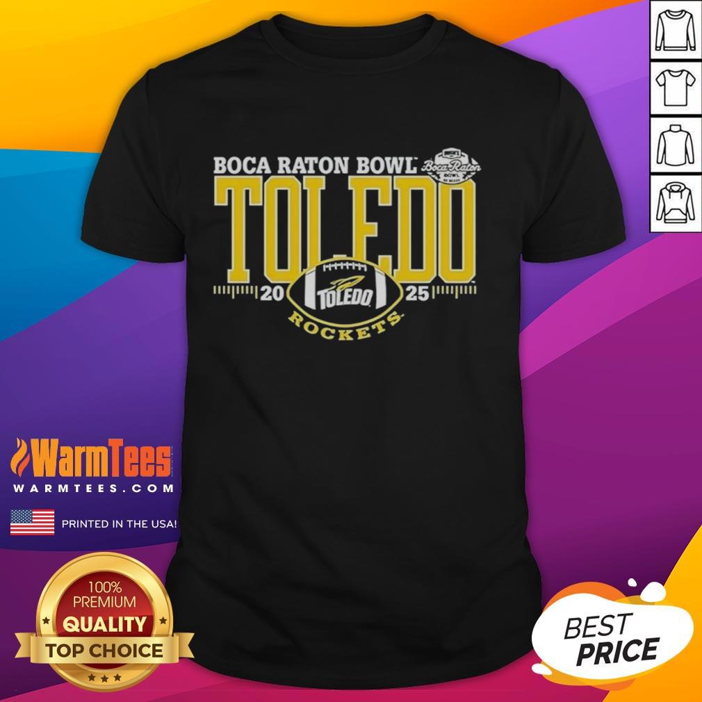 official-toledo-rockets-2025-boca-raton-bowl-logo-t-shirt Alt Text: Official Toledo Rockets 2025 Boca Raton Bowl logo t-shirt featuring vibrant team colors and bold graphics.