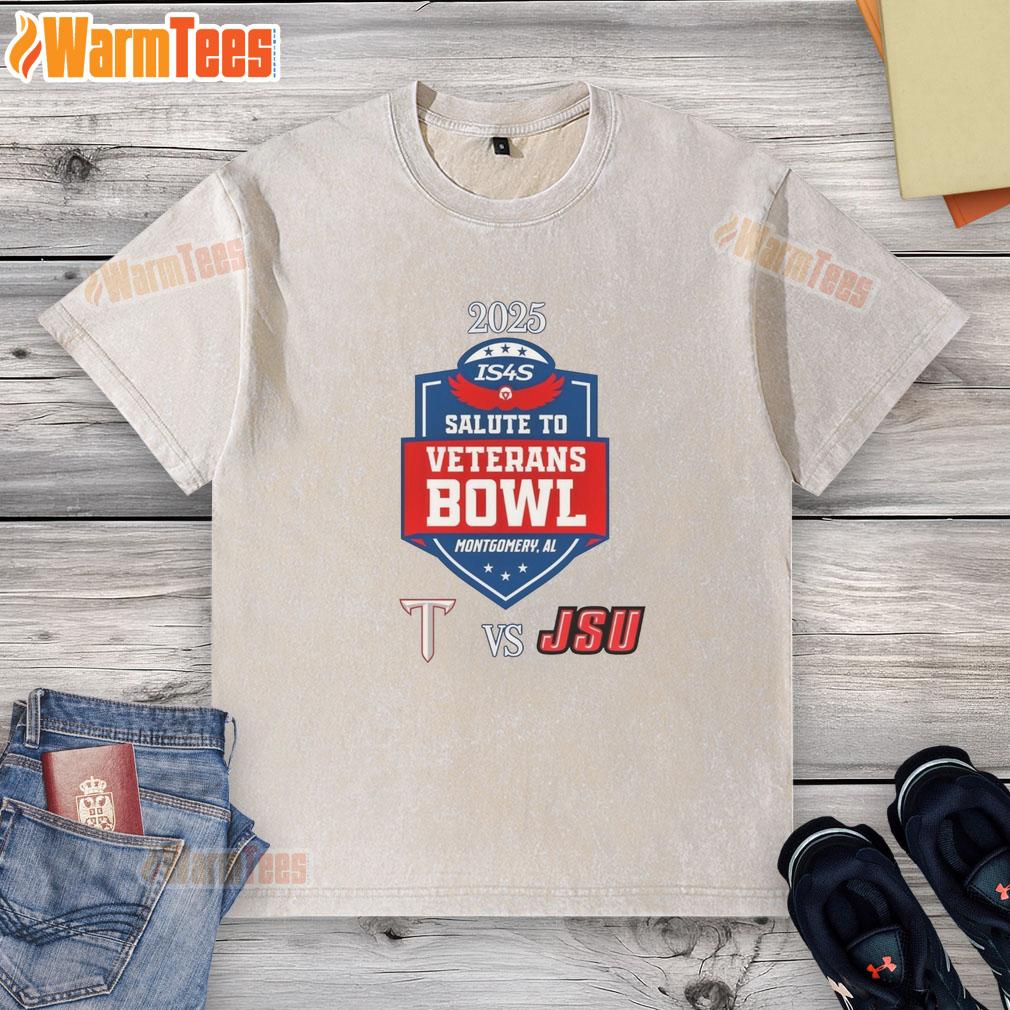 official-troy-trojans-vs-jacksonville-state-gamecocks-2025-salute-to-veterans-bowl-washed-t-shirt Alt Text: Official Troy Trojans vs Jacksonville State Gamecocks 2025 Salute to Veterans Bowl washed t-shirt design.
