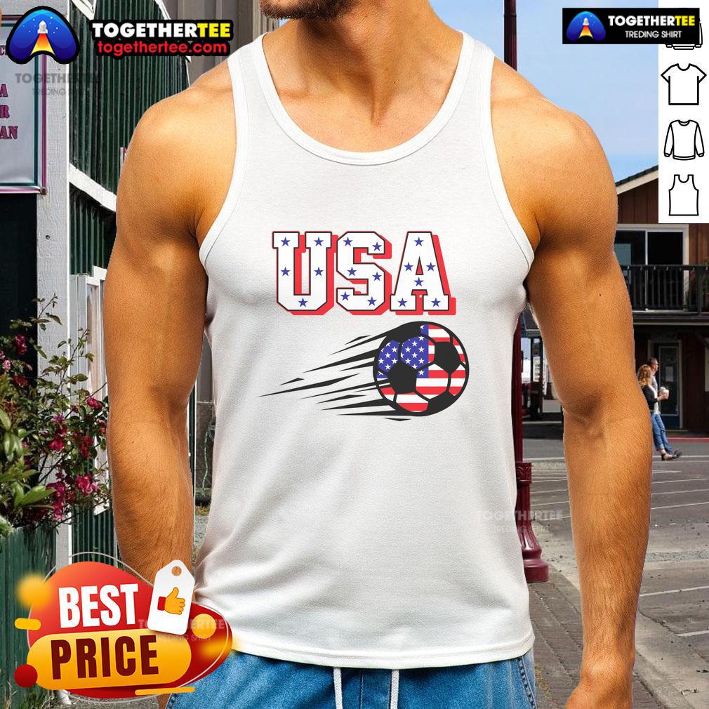 Official Usa Soccer Fan Tank Top Official USA Soccer Fan Tank Top featuring vibrant colors and a stylish design for passionate soccer supporters.