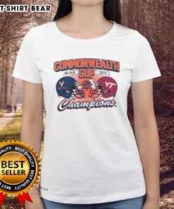 Alt Text: 2025 Official Virginia Cavaliers Commonwealth Cup Winner Ladies Tee showcasing team logo and vibrant colors.