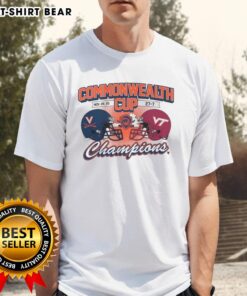 Official Virginia Cavaliers Commonwealth Cup Winner 2025 T-Shirt featuring team colors and logo, perfect for fans.