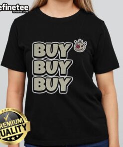 Official Voodoo Token Buy Buy Buy Ladies Tee featuring vibrant graphics and a stylish design for fans and collectors.