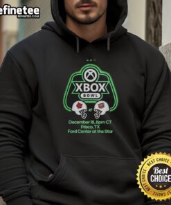 Alt Text: Official Xbox Bowl hoodie featuring Missouri State Bears vs Arkansas State Red Wolves football design, December 18, 2025.