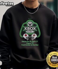 Alt Text: Official Xbox Bowl sweatshirt featuring Missouri State Bears vs Arkansas State Red Wolves, December 18, 2025, Frisco, TX.
