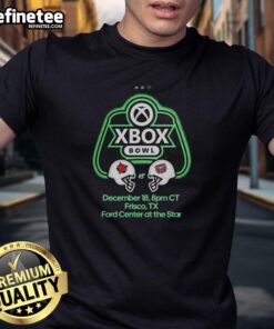 Official Xbox Bowl T-Shirt featuring Missouri State Bears vs Arkansas State Red Wolves, December 18, 2025, Frisco TX.