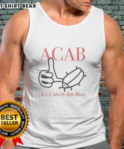 Original Acab All Carlos Are Bug Like Sketch Tank Top featuring a unique, artistic insect-inspired design.
