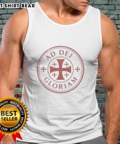 Original Ad Dei Gloriam logo tank top featuring a stylish design, perfect for casual wear and showcasing your faith.