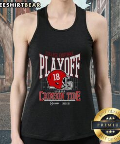 Alt Text: Original Alabama Crimson Tide 2025-2026 College Football Playoff Bound helmet tank top for passionate fans.