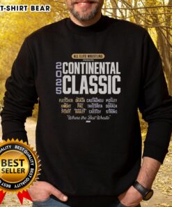 Original All Elite Wrestling AEW Continental Classic 2025 sweatshirt featuring bold graphics and vibrant colors.