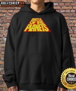 Alt Text: Original Battle of the Planets hoodie featuring iconic graphics and vibrant colors, perfect for fans and collectors.