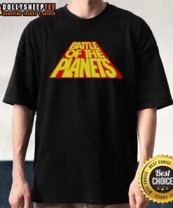 Alt Text: Vintage Original Battle Of The Planets T-Shirt featuring iconic characters and bold graphics in vibrant colors.