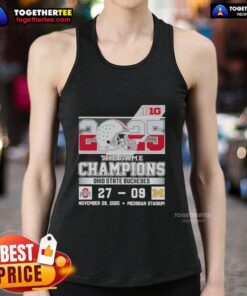Ohio State Buckeyes tank top celebrating Original Big Ten Game champions against Michigan at Michigan Stadium.