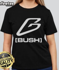 Original Bush Gaming Logo on a stylish ladies tee, perfect for gaming enthusiasts and fashion-forward fans.