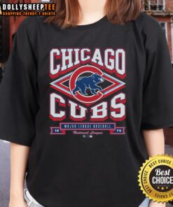 Original Chicago Cubs Heater Ladies Tee in vibrant colors, showcasing team pride and style for female fans.