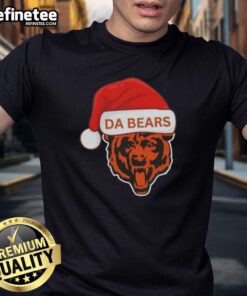 Original Chicago Da Bears Santa Christmas 2025 T-Shirt featuring festive design perfect for football fans celebrating the holidays.