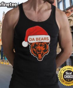 Original Chicago Da Bears Santa Christmas 2025 tank top featuring festive design and team logo.