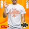 Alt Text: Original Cleveland Cavaliers The Land Court City Edition 2025 T-Shirt featuring bold graphics and team colors.