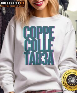 Original Coppe Colle Tab3a 3D Letter Sweatshirt featuring bold 3D lettering on a stylish design, perfect for casual wear.